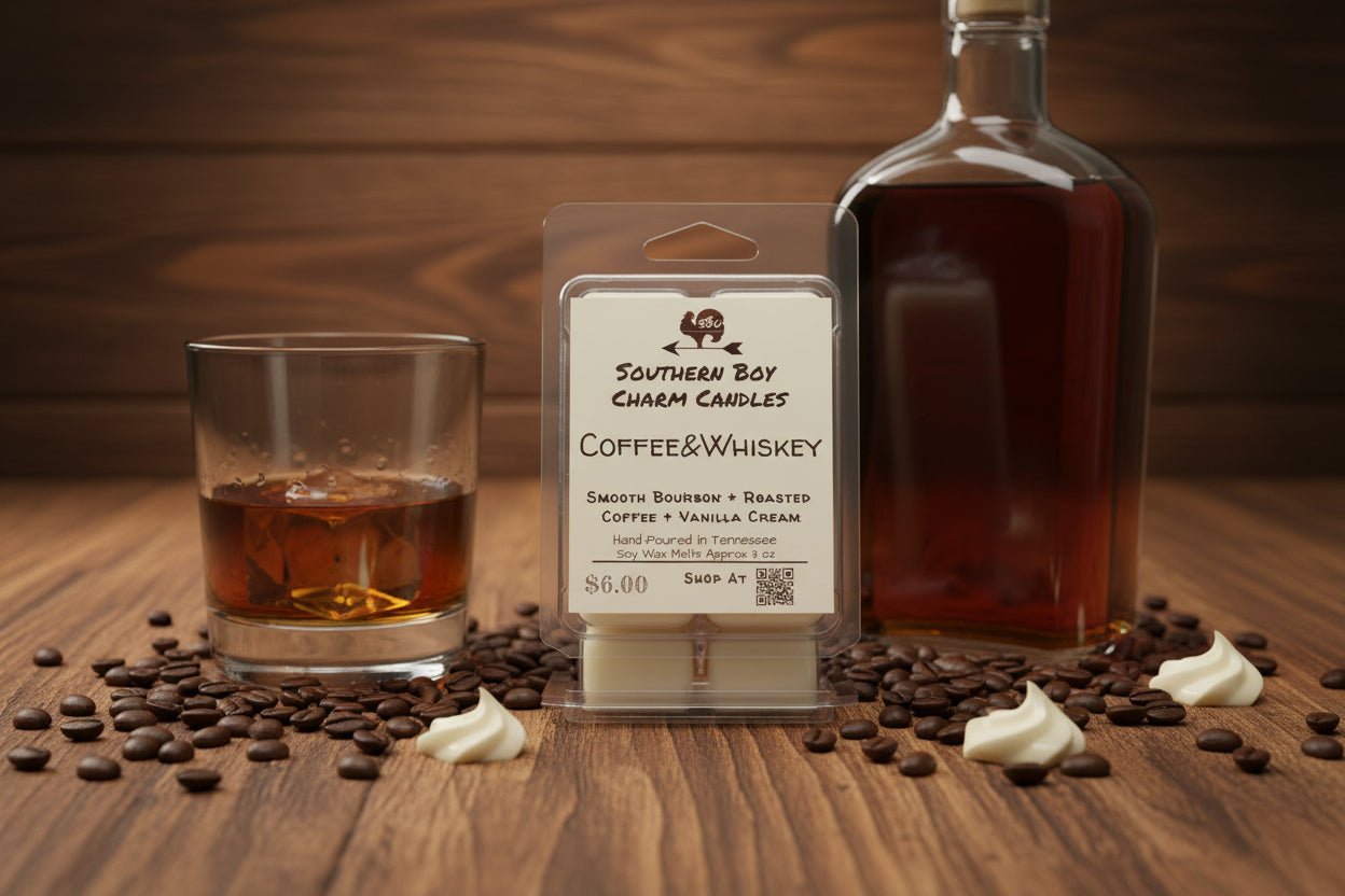 Coffee&Whiskey WAX MELTS - Smooth Bourbon + Roasted Coffee + Vanilla Cream