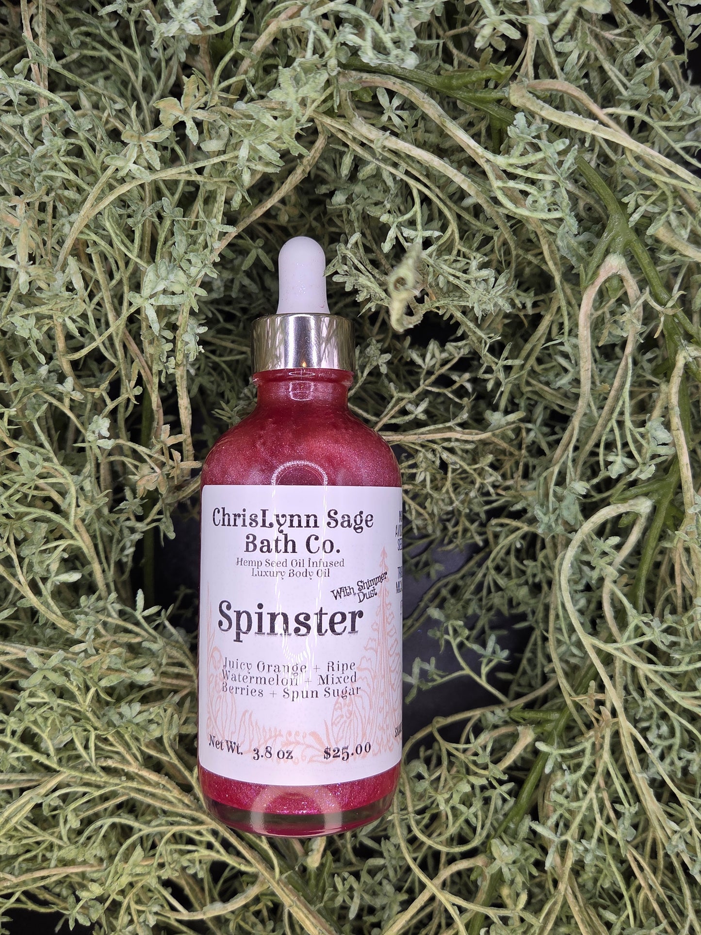 Spinster Shimmer Body Oil - Juicy Orange + Ripe Watermelon + Mixed Berries + Spun Sugar