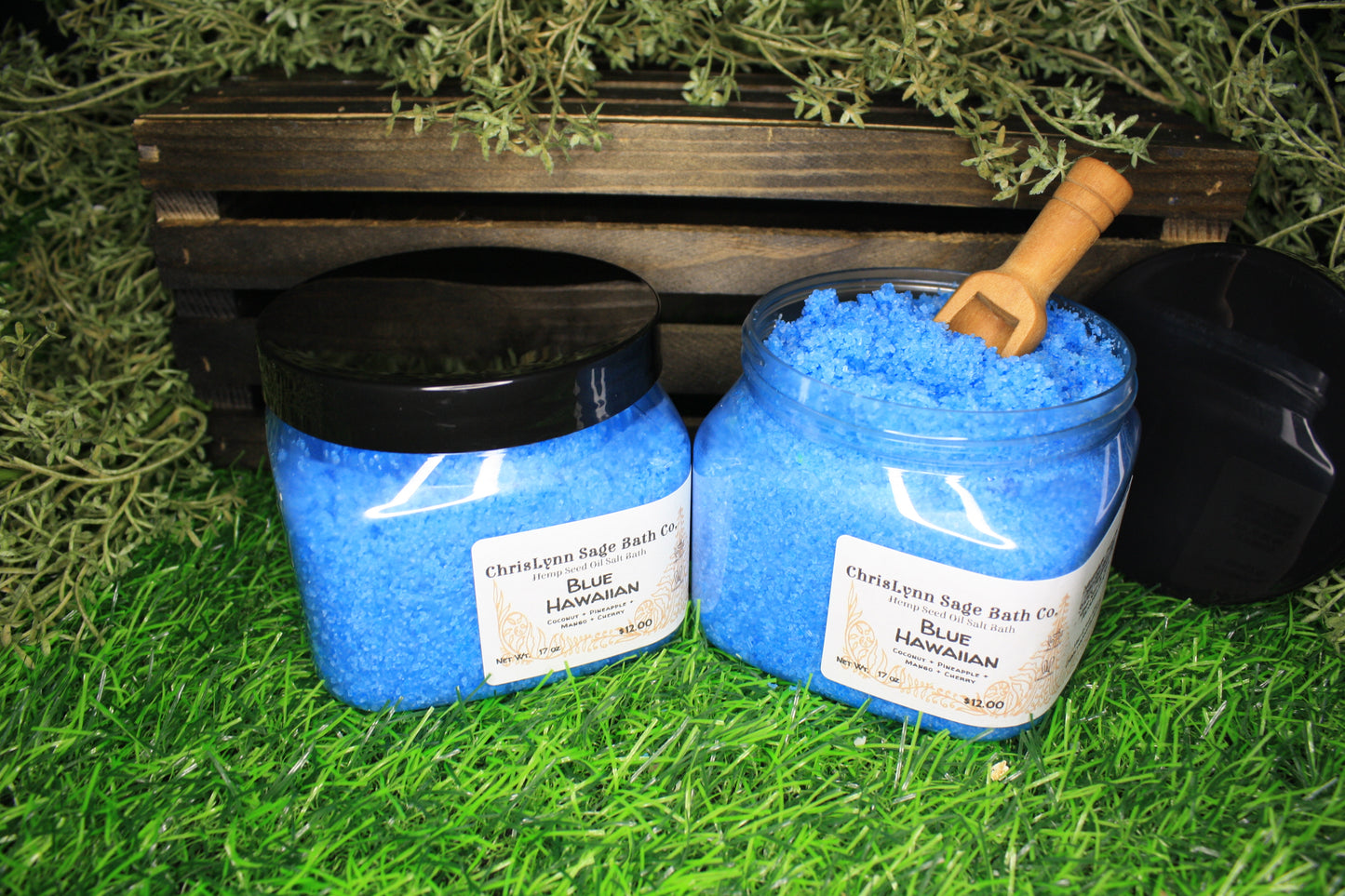 Blue Hawaiian Salt Bath