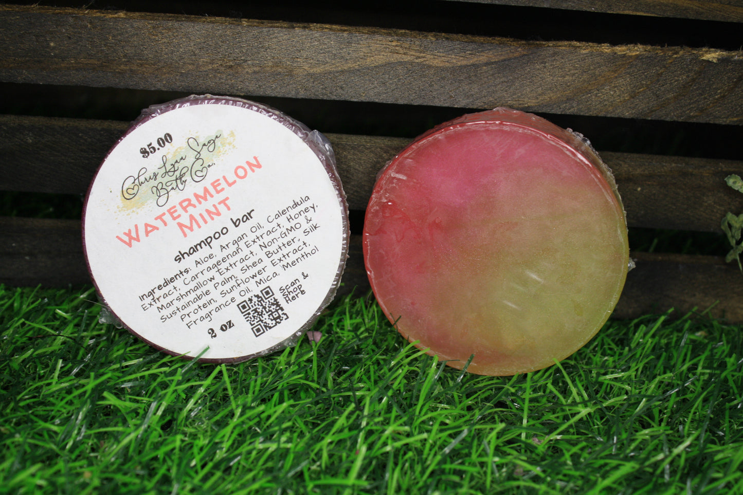 Watermelon Mint Shampoo Bar