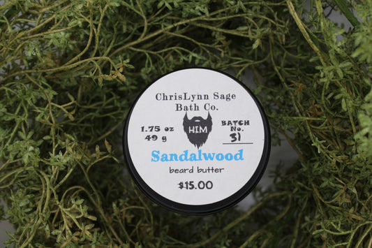 Sandalwood, HIM beard butter - Rich Sandalwood + Soft Musk